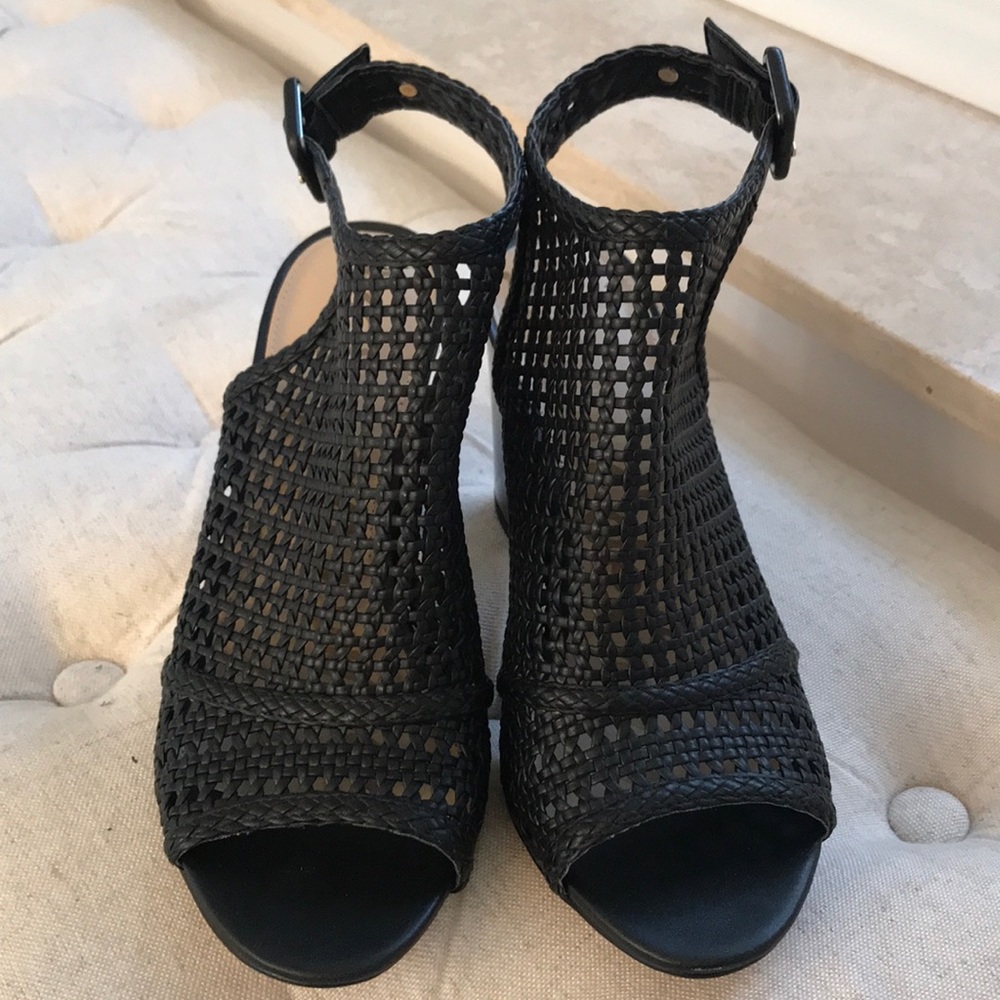 Peep toe booties